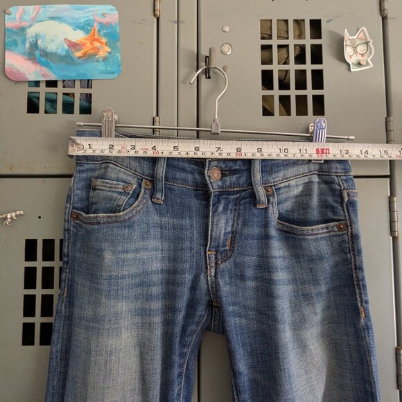 Ralph Lauren Denim & Supply Low-rise Blue Distressed Skinny Jeans - Picture 8 of 10